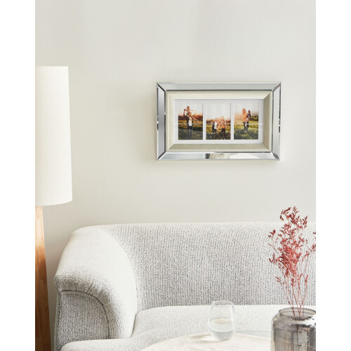 Beliani Frame for 3 Photos MAKENI Silver 1