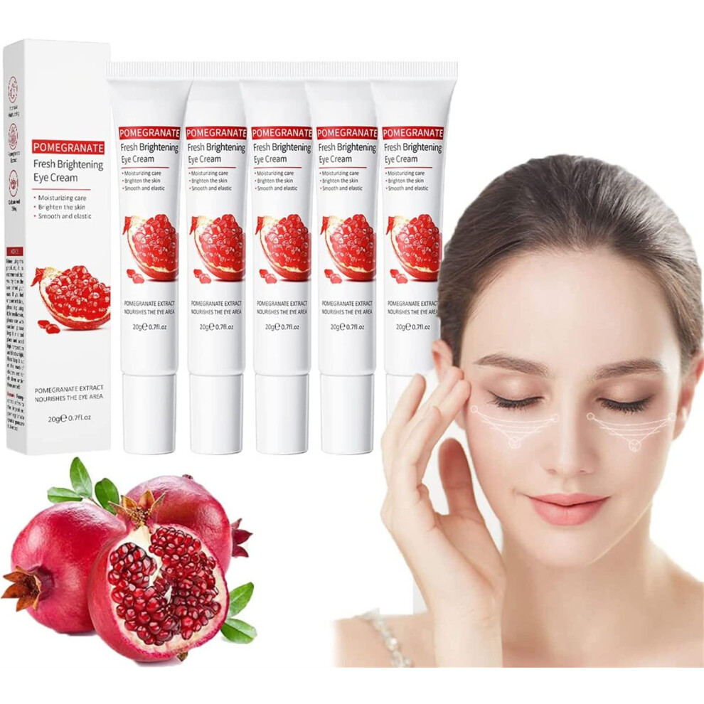 Cream/Dark Pomegranate Eye With Vitamin C, Firming Brightening Antiaging Moisturizer For Circles And Puffiness
