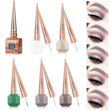 5pcs Waterproof Liquid Glitter Eyeliner Set, 5 Colors Pigment Metallic Shine, Longwear