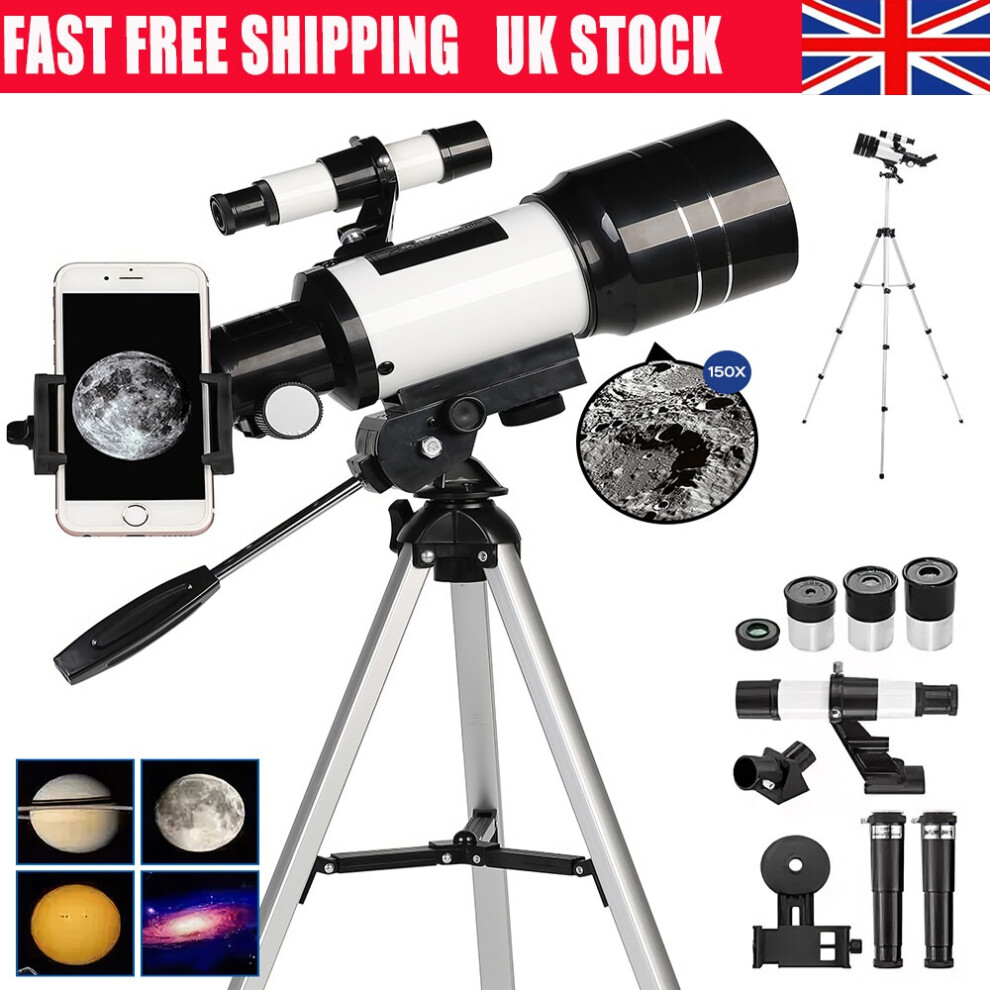 70Mm Telescopes Kids Astronomy Telescope 15X-150X 001256743840