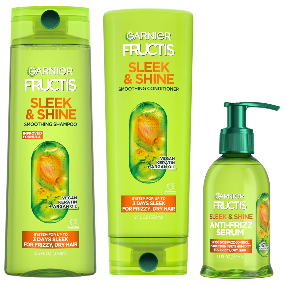 Garnier Fructis Shampoo, Conditioner + Serum Set