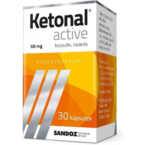 Sandoz Ketonal Active 30 tablets Pain Relief Painkiller