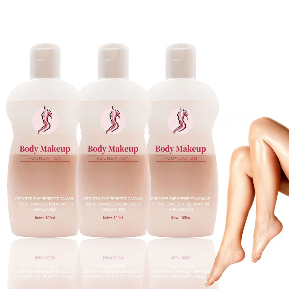 Body Makeup Foundation Full Coverage Waterproof Formula for Scars Tattoos and Varicose Veins 3pcs