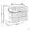 Beliani 3 Drawer Chest RONGE Light Brown 3