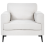 Beliani Armchair LOUSTO Fabric Light Beige 2