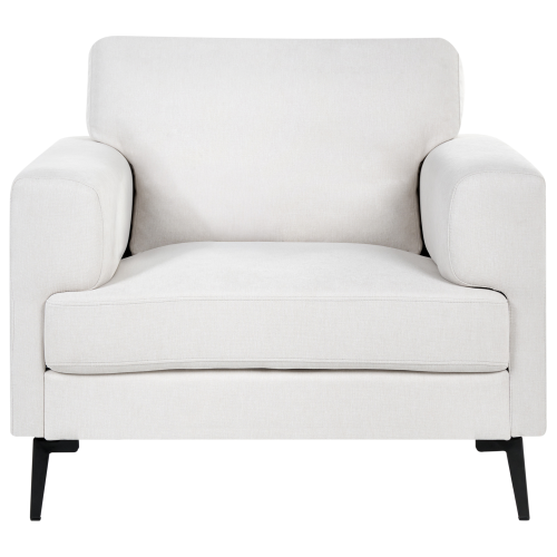 Beliani Armchair LOUSTO Fabric Light Beige 1