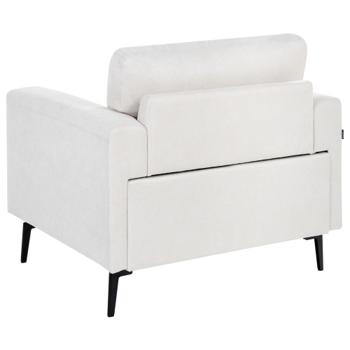 Beliani Armchair LOUSTO Fabric Light Beige 2