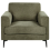 Beliani Armchair LOUSTO Fabric Green 4
