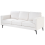 Beliani Sofa 3 Seater LOUSTO Fabric Light Beige 2