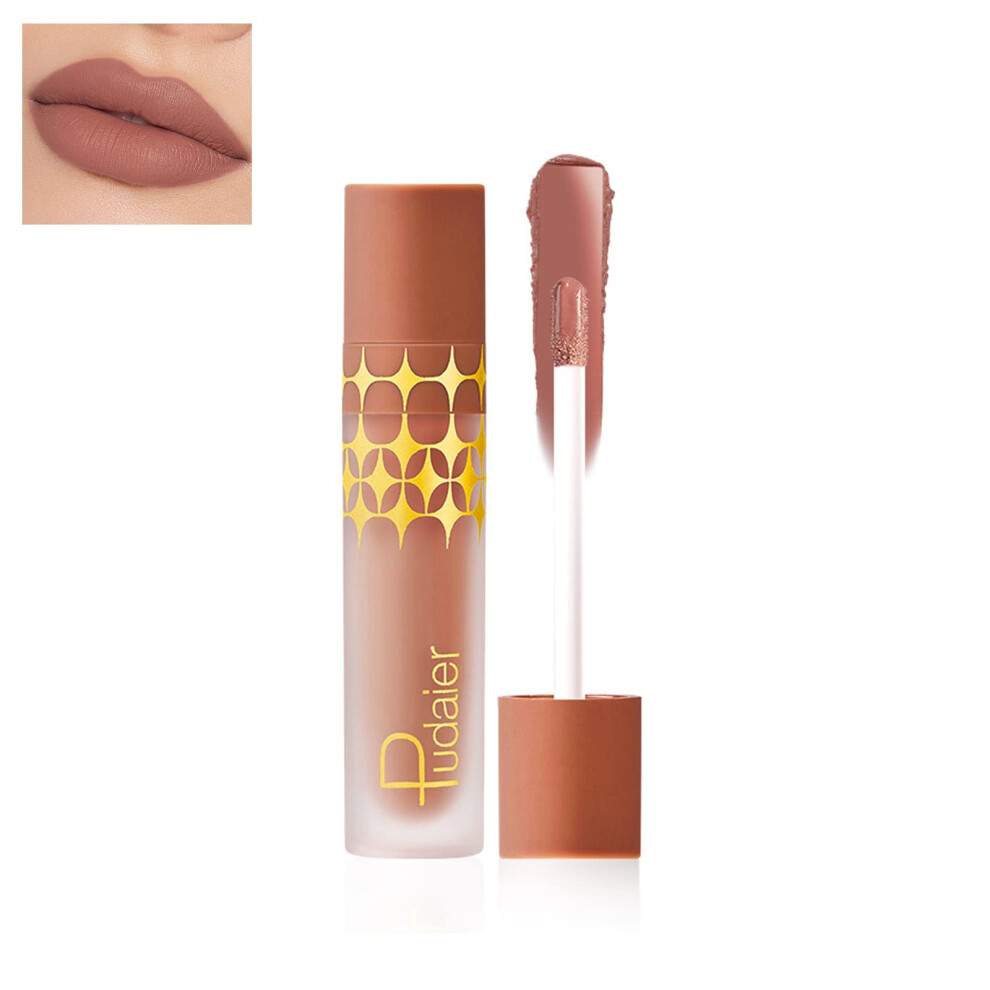 Matte Liquid Lipstick Waterproof Smudge Proof Long Lasting Velvety Smooth Lip Color for Women