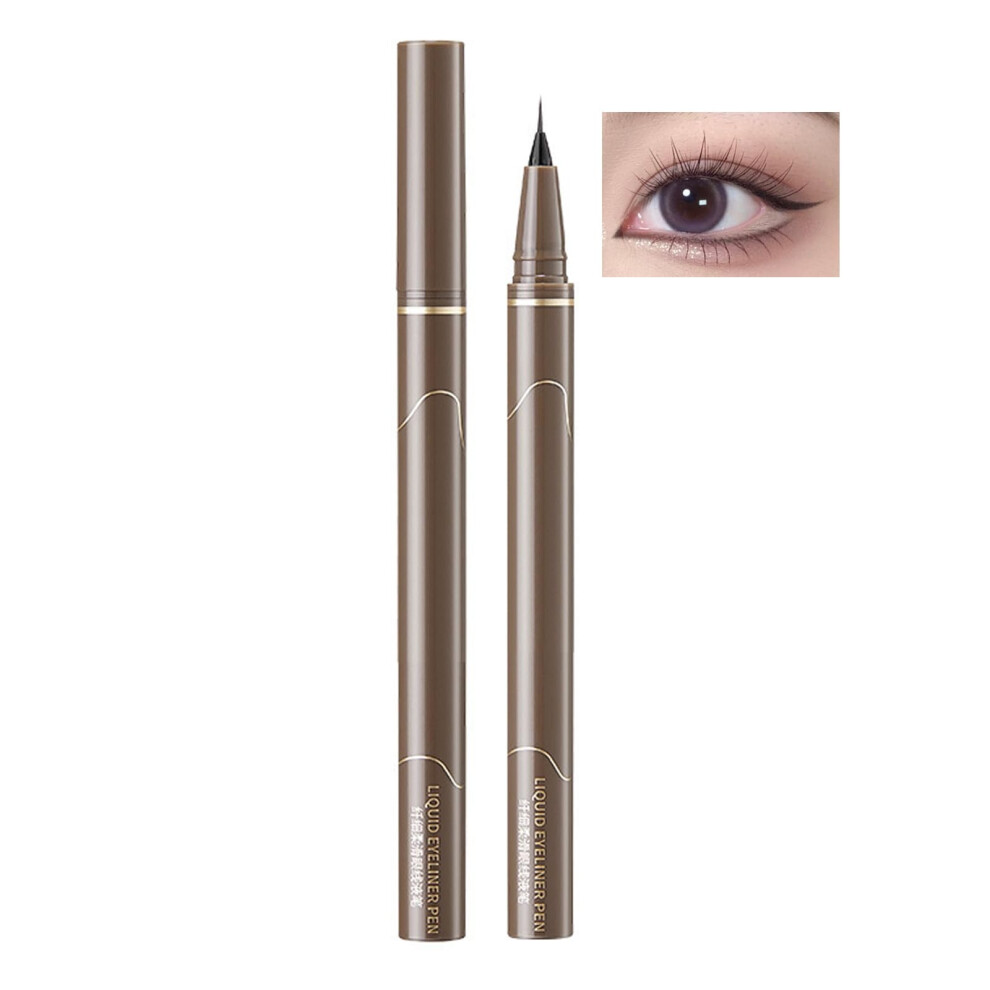 Waterproof Liquid Eyeliner Pen with UltraFine 0.01mm Tip, SmudgeProof Long Wear Black