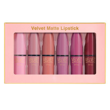 6 Piece Matte Lipstick Set for Women, Long Lasting Nonstick Cup Red Shades Gift Collection