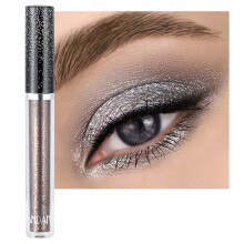 Liquid Glitter Eyeshadow Silver Gold Pigmented Metallic Long Lasting for Party Makeup