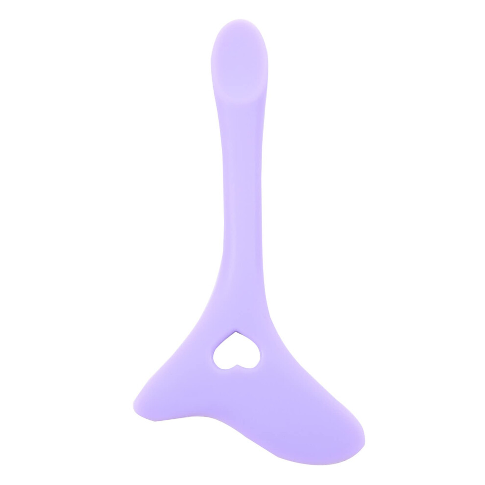 Purple Reusable Eyeliner Stencil Guide Silicone Makeup Tool With Multiangle Precision Mascara Shield
