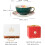 Ceramic Coffee Cup Set Bone China With Saucer Delicate Light Luxurious Unique Ceramic Mugs 4