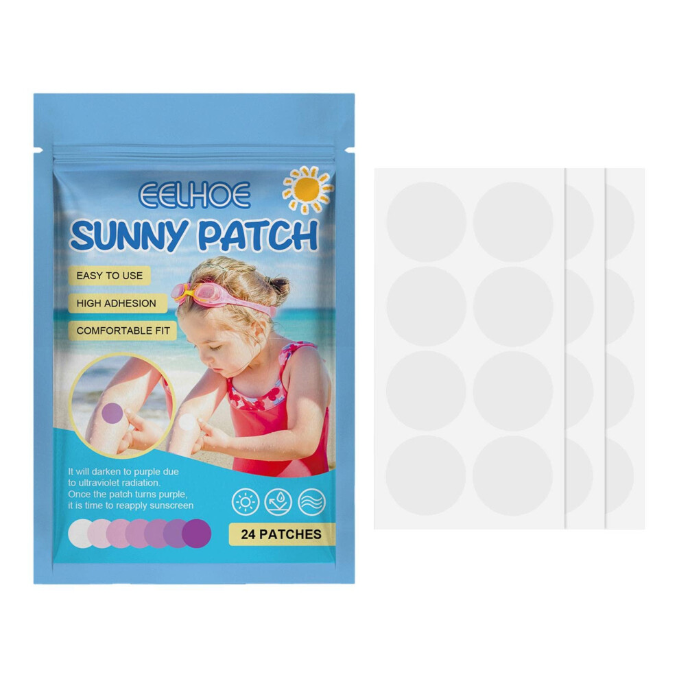 UV Protection Stickers ColorChange Sunscreen Reminder Waterproof Outdoor Sunblock Patch Pack of 1