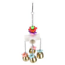 Brinquedo com sinos para pássaros, com som suave, ideal para periquitos, calopsitas, conures, papagaios-cinzentos e agapornis. Apresenta brinquedos