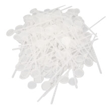 100 pcs PP Poultry Leg Bands Disposable Ties with Tag Covers for Chicken Duck Goose Pigeons