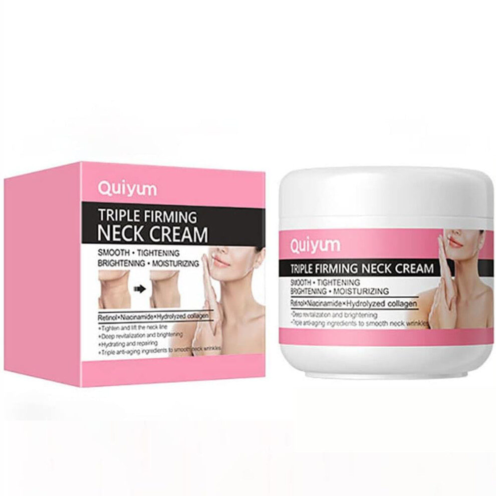 Cream Neck Firming With Deep Hydration, Skin Tightening Moisturizer For Sagging And Fine Lines