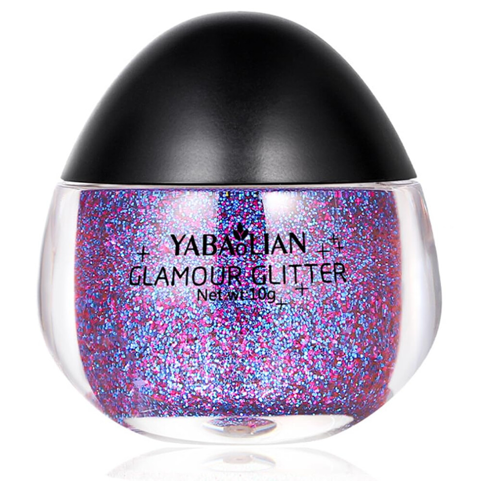 Blue,Purple Body Glitter Gel For Face Hair And Skin With Instant Sparkle Effect Long Lasting Shine Blue Purple