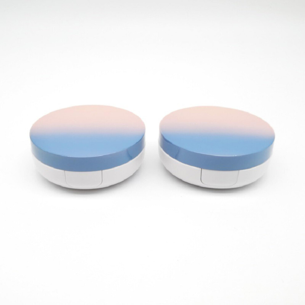 2PCS Refillable Cushion Compact Case for Makeup and BB Cream with SpillProof Closure