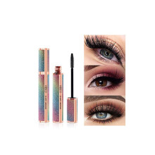 Waterproof Lengthening Mascara 4D Silk Fiber Thickening No Clumping Long Lasting for Sensitive Eyes