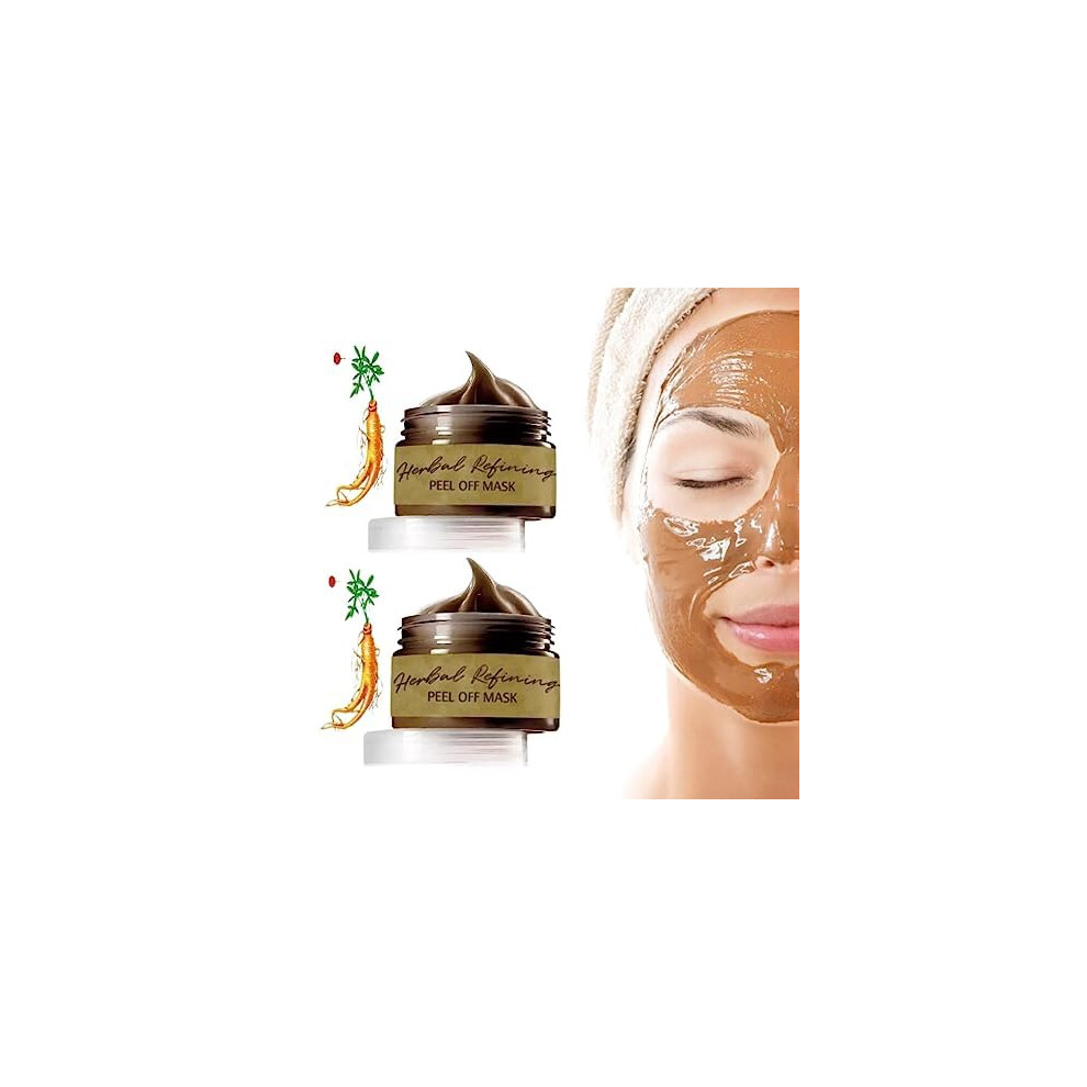 Herbal Peel Off Face Mask for Blackhead Removal, Pore Refinement and Deep Cleansing, 2pcs