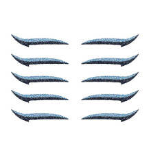 Blue Glitter Eyeliner Stickers, Reusable Waterproof Stick On Eyeliner Strips, 5 Pairs