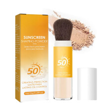 Mineral Setting Powder SPF30 Soft Matte Oil Control Brightening Finish with Brush for All Skin