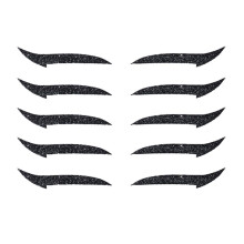 Black Waterproof Eyeliner Stickers, Reusable Self Adhesive Strips for Instant Long Lasting Wear, 5 Pairs