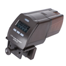Alimentador automático de peixes para aquário, dispensador automático de ração com temporizador programável, alimentado por bateria, design à