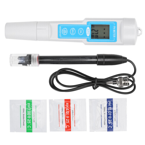 LCD Backlit pH EC Temperature Meter Water Quality Multi Parameter Tester with ATC and Easy Calibration for Aquariums Pool Hydroponics Drinking Water 2