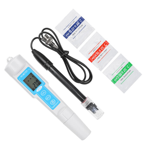 LCD Backlit pH EC Temperature Meter Water Quality Multi Parameter Tester with ATC and Easy Calibration for Aquariums Pool Hydroponics Drinking Water 1
