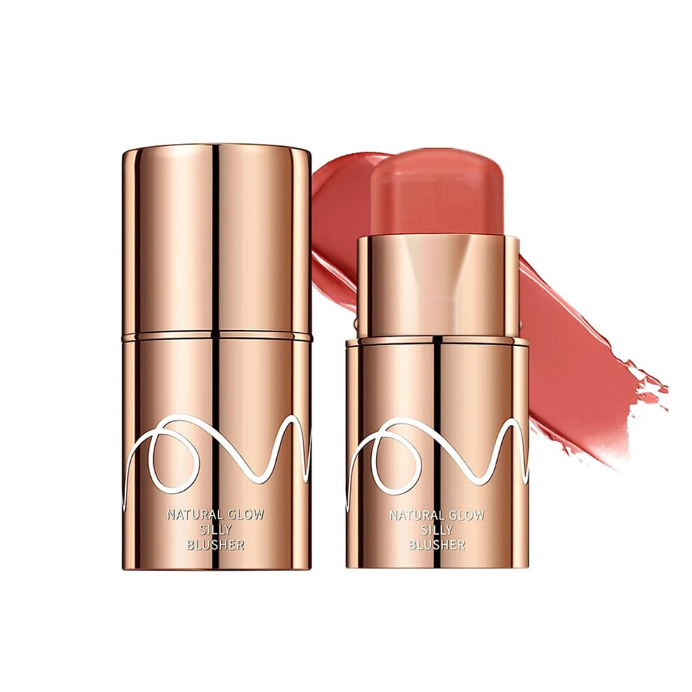 Cream Blush Stick 3In1 Multiuse For Cheeks Lips Eyes Longlasting Waterproof Buildable Color (2#)