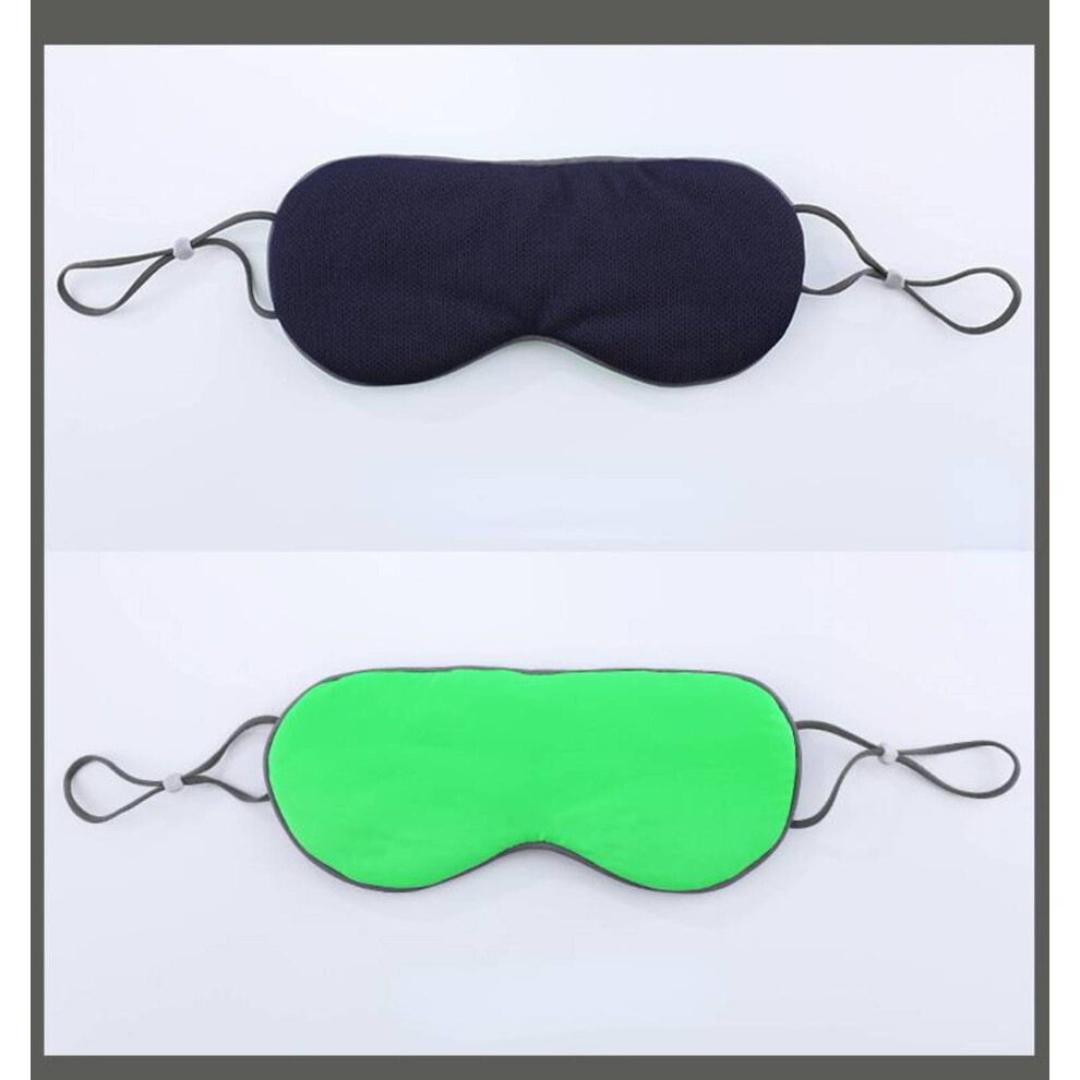 Light Sleep Mask Blackout Eye Mask With Blocking Design, Adjustable Strap, Velvet And Ice Silk
