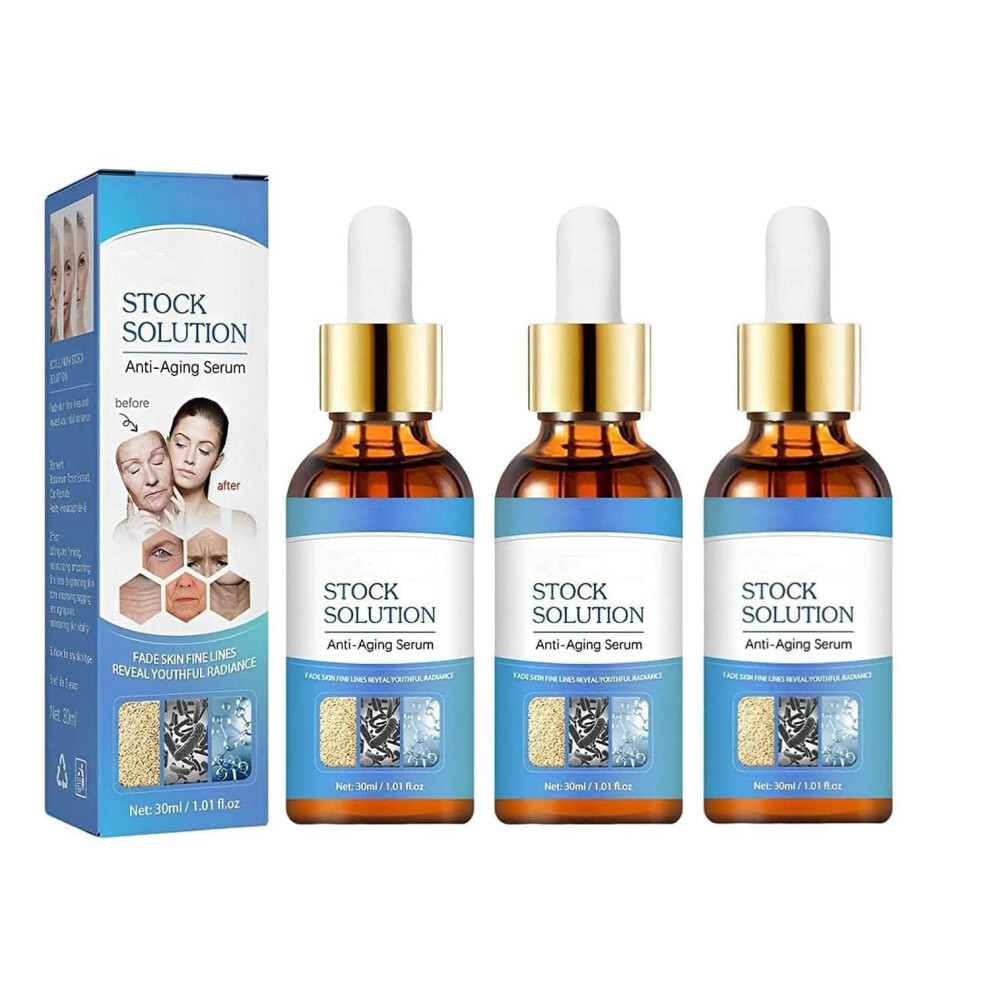 Face Tightening Serum 3 Pack with Instant Firming AntiAging Effect for Smooth Youthful Skin