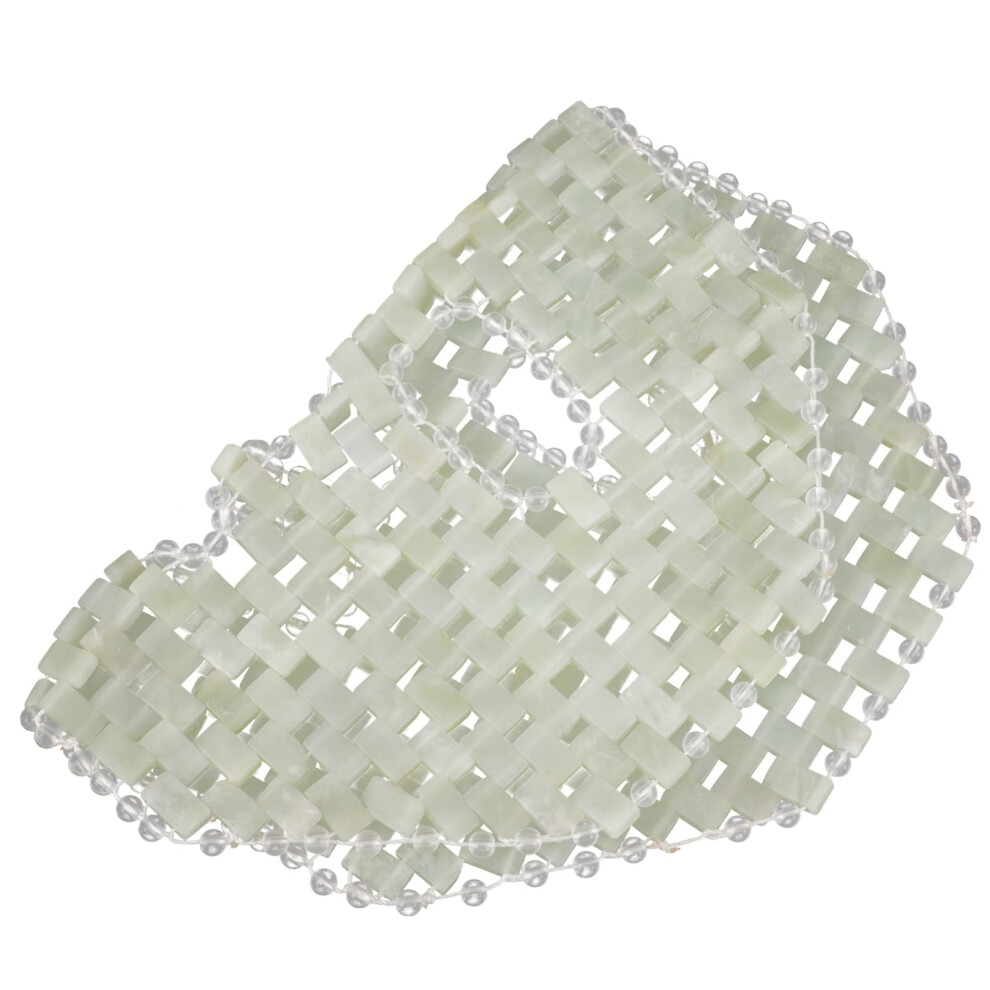 Jade Eye Mask Cooling Stone Therapy for Relaxation and Sleep Spa Handcrafted Facial Cover