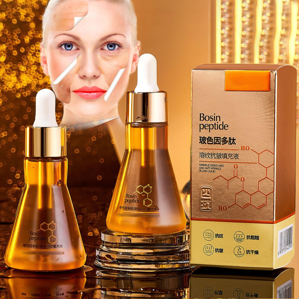 Anti Aging Collagen Peptide Face Serum 50ml 2 Pcs for Wrinkles, Firming and Deep Hydration