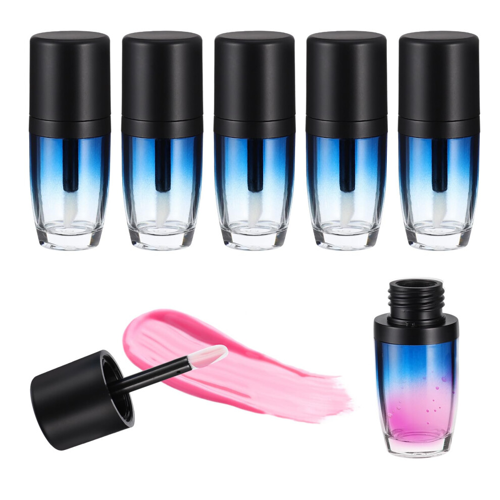 10pcs 5ml Empty Lip Gloss Tubes with Wand Refillable Gradient Bottles for DIY and Travel