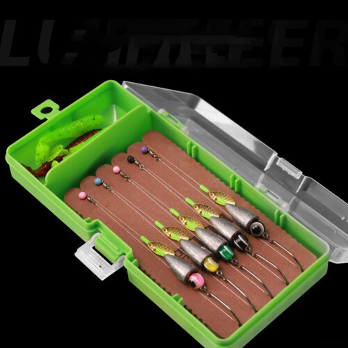 Fishing Set With Crank Hook Plastic Core Thickened Winding Board For Obstacle Areas 5g