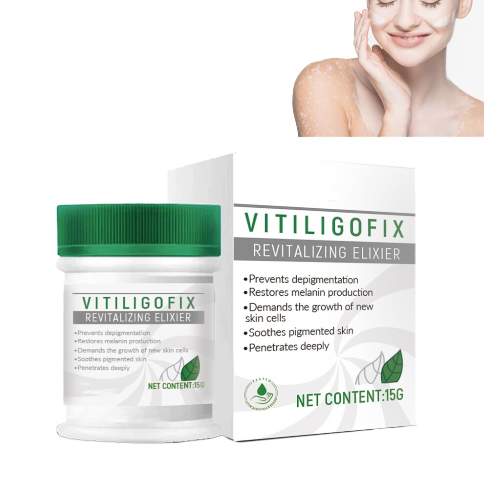 Cream/White Vitiligo Treatment For Spots, Skin Pigmentation And Hydrating Soothing Care 1Pc