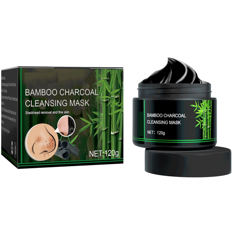 Blackhead Remover Mask with Bamboo Charcoal â Deep Pore Cleansing, Oil Control, Smooth Skin 120g