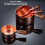 304 Stainless Steel Sauce Cup with Handle 60ml, Stackable Mini Sauce Pan for Cooking and Picnic 4