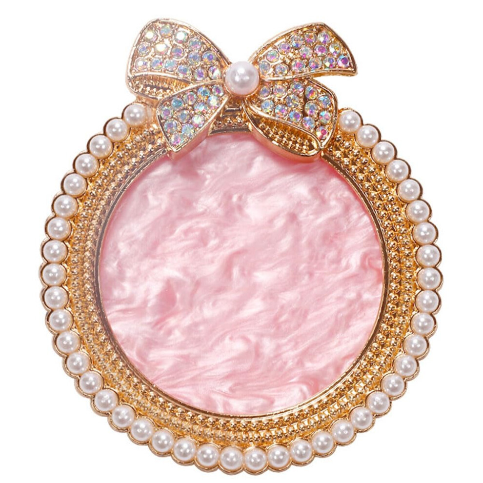 Golden Resin Nail Art Mixing Palette with Bow Decor, Accurate Color Mixing, Easy Clean Surface