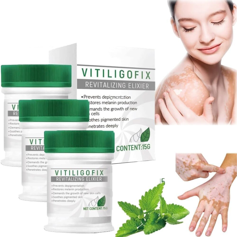 Cream Vitiligo Treatment 3Pcs Natural Pigment Balance Support Steroid Hydrating Care