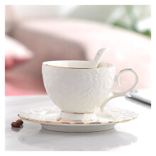 Coffee Mugs Ceramic Cups And Saucers Set White Porcelain Continental Tea Set For Office And Home