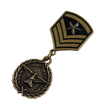 Retro Designs Martial Badge Antiek embleem Metalen broche-Q Q
