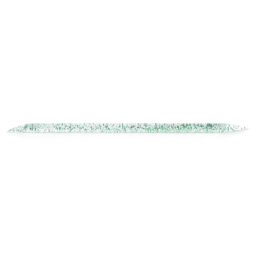 100pcs Double End Acrylic Nail Cuticle Pusher Tool Green Hard Plastic Hygienic Single Use