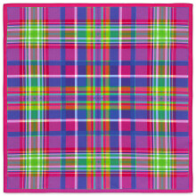 Haarsjaals Wrap Stijlvolle hoofddoeken Street-Blauwpaars plaid