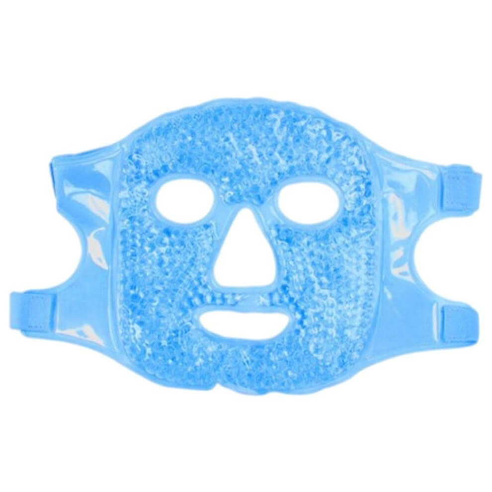Gel Bead Eye Mask with Cold and Warm Therapy, Reusable Plush Back for Relaxation and Tired Eyes